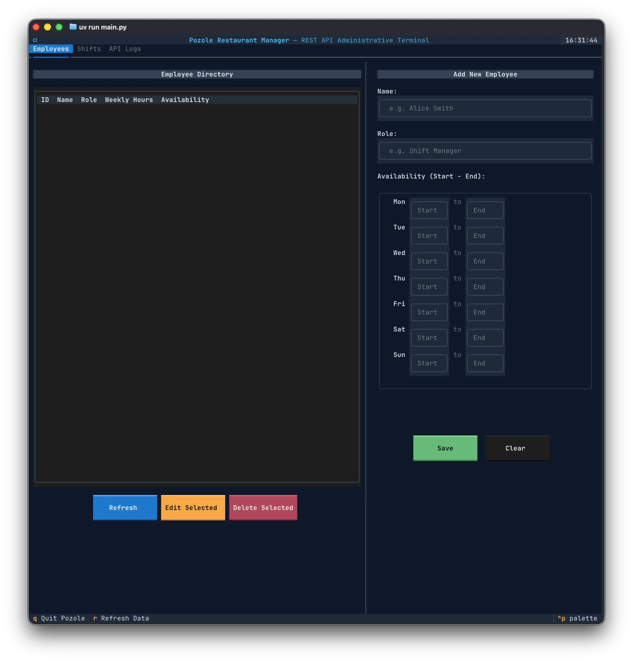 Pozole REST API